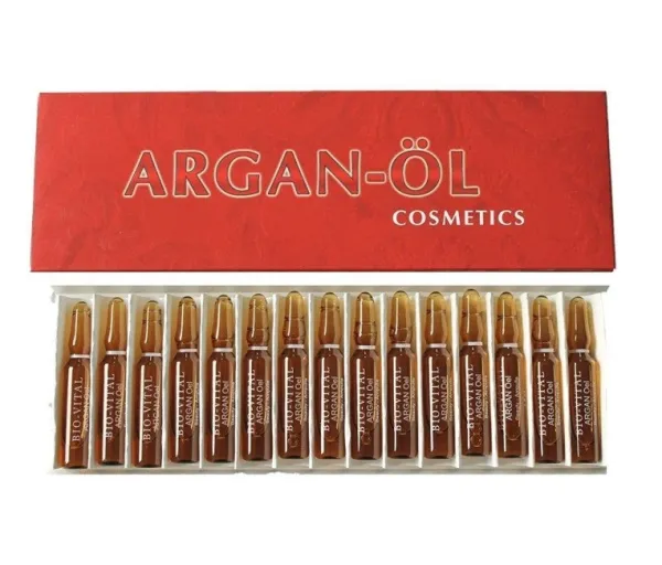 BIO-VITAL Argano aliejaus ampulės veidui, kaklui, dekoltė 15x1.5ml